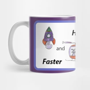 Rocket and Helicopter Mug